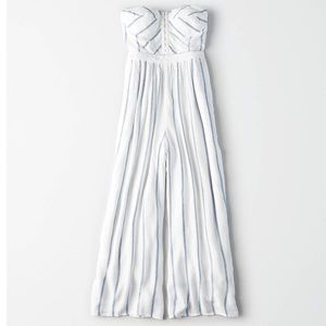 American Eagle bustier jumpsuit ✨ AE CORSET TOP CULOTTE summer romper beachy